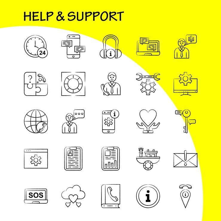 Illustration of Help and Support
